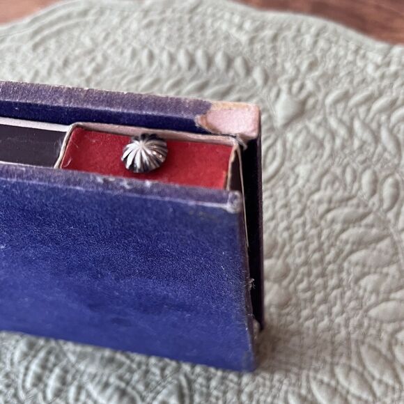 Vintage Match Holders 2 Ceramic Porcelain Hand Painted Tile Tops - Picture 9 of 16